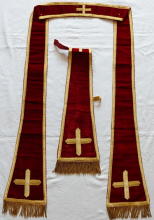 Red Antique Roman Vestment 9130